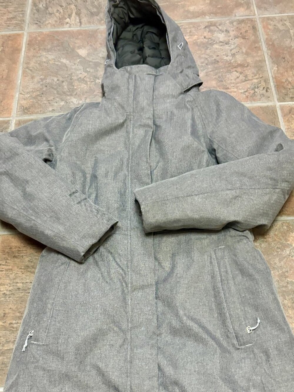 ~~The North Face Women's M Arctic Down Hooded Gray Parka Long Coat Insulated